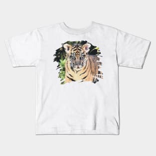 Paint Stroke Tiger Cub Kids T-Shirt